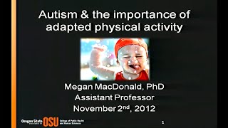 Autism & the importance of adapted physical activity