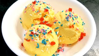 ਸਿਰਫ਼ ਤਿੰਨ ਚੀਜ਼ਾਂ ਨਾਲ ਬਣਾਓ Custard Ice Cream | Custard Ice Cream Recipe | Life of Punjab | Ice Cream