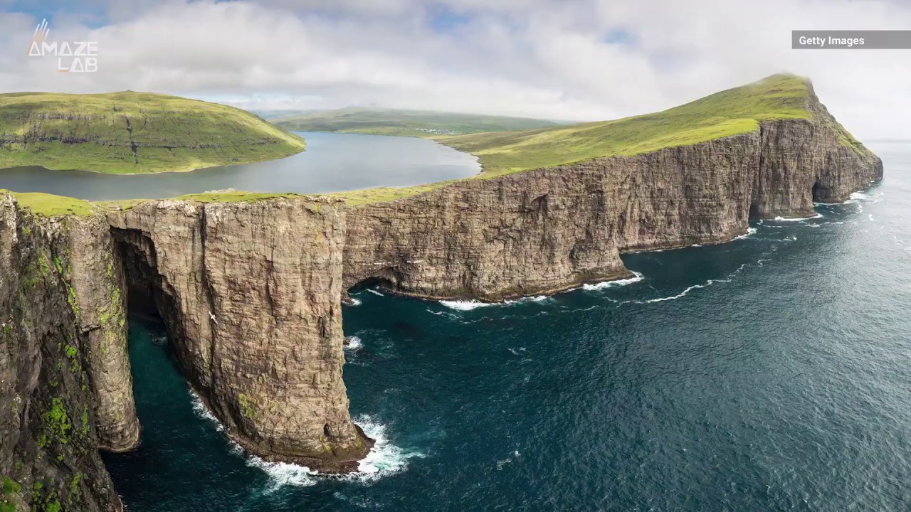 Lake on the Faroe Islands is a Mind-Blowing Optical Illusion - YouTube