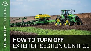 Technology Thursday: How to Turn Off Exterior Section Control