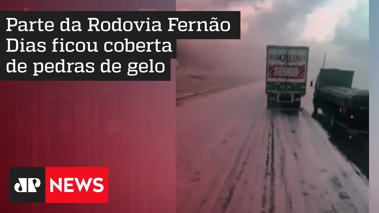 Neve em Minas Gerais? Granizo assusta moradores da região
