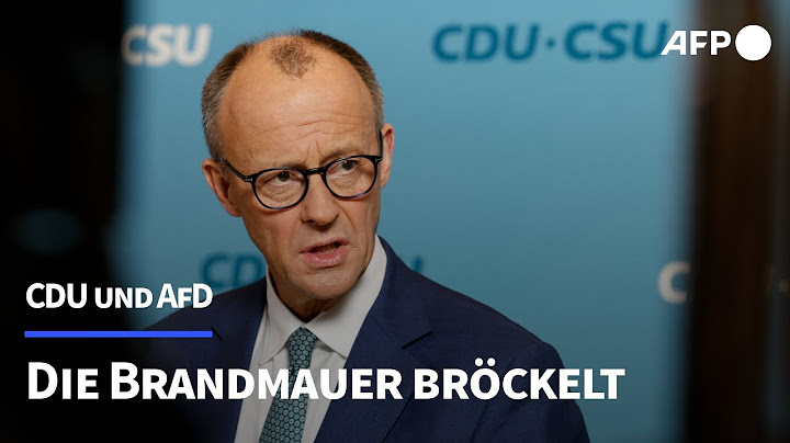 Die Brandmauer bröckelt: Der Umgang der CDU mit der AfD | AFP