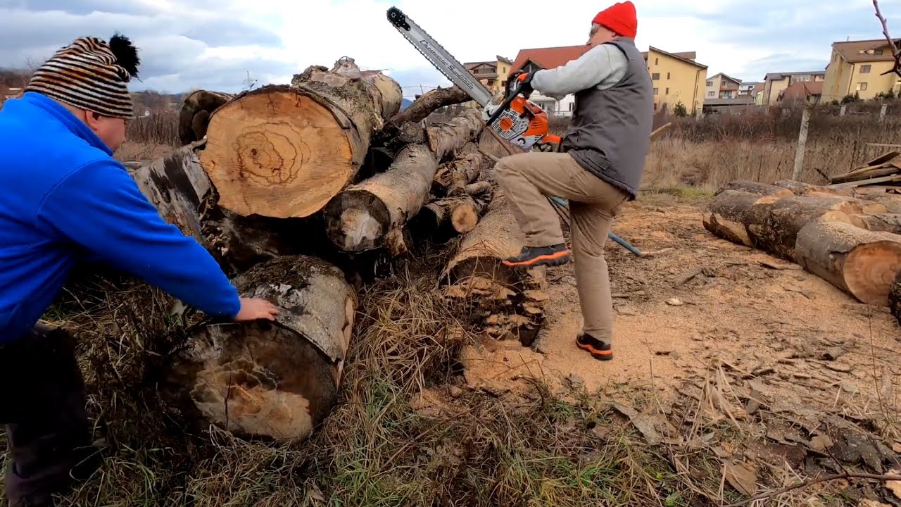 Stihl 500i chainsaw with 28 Cannon Duralite Superbar | 4k - YouTube