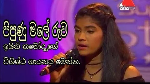 sirasa junior super star /pipunu male ruwa පිපුණු මලේ රුව - ඉෂිනි තමෝද්‍යාගේ විශිෂ්ඨ ගායනය මෙන්න  -