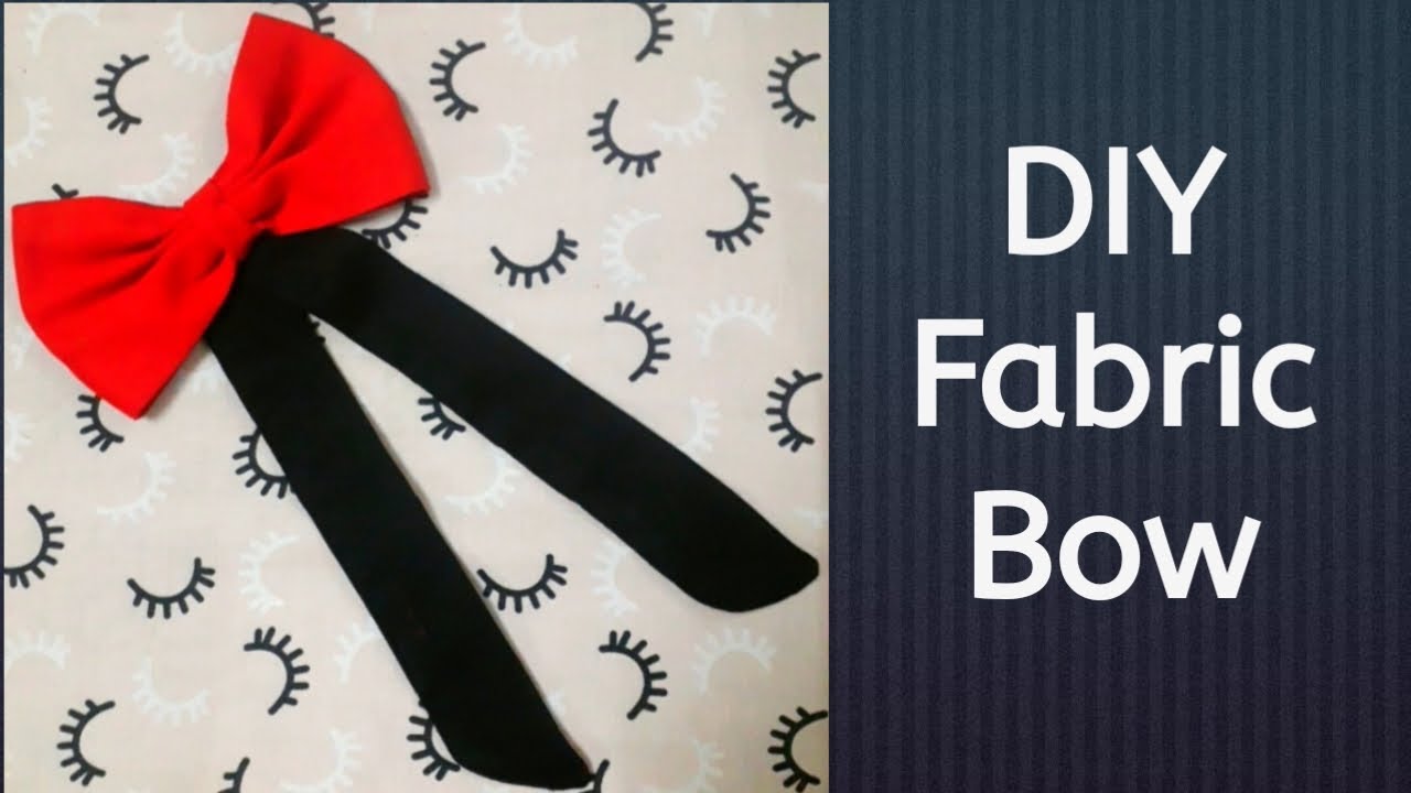 DIY Fabric Bow | How to Make Fabric Bow || Girls Fabric Bow - YouTube