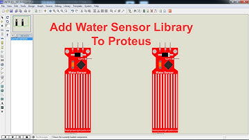 Add Water Sensor Library to Proteus