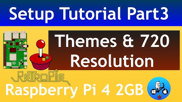 Retropie 4.7.1 Official. Setup Part 3. Installing Themes 720 resolution. Raspberry Pi 4 / 400.
