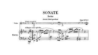 Beethoven: Violin Sonata No. 3 in E-flat major, Op. 12 No. 3 (with Score)