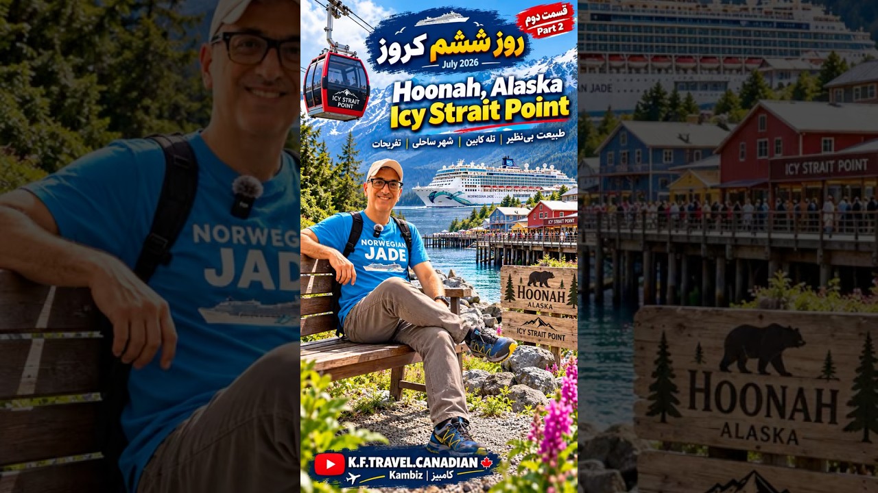 Hoonah, Alaska 🇺🇸 | Icy Strait Point Gondola 🚡 + Norwegian Jade روز ششم – قسمت دوم