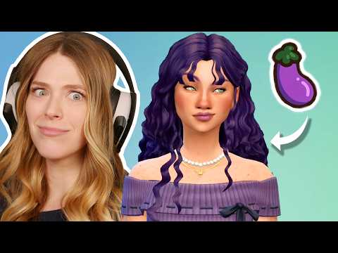Giving My Legacy Sim An EGGPLANT Themed Makeover
