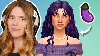 Giving My Legacy Sim An EGGPLANT Themed Makeover