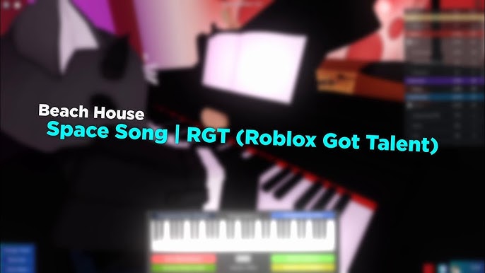Beach House - Space Song  on Roblox Got Talent (Piano Cover) 