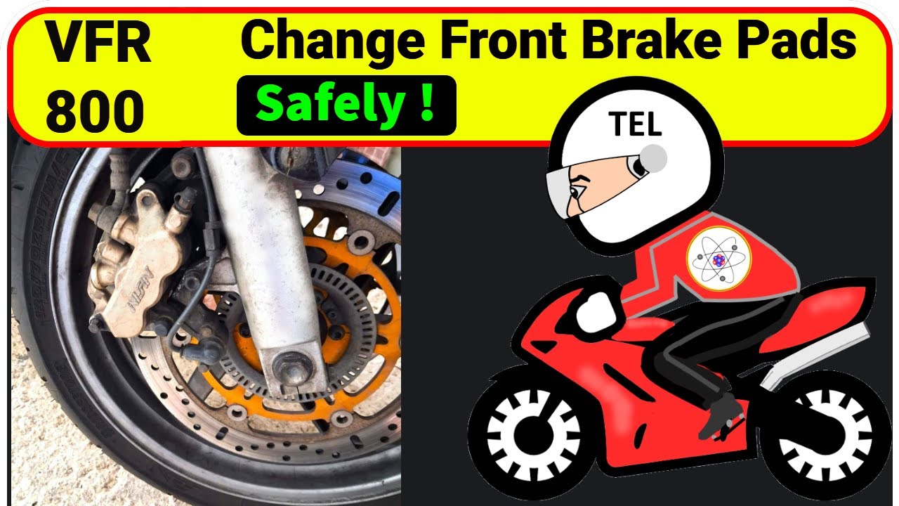 VFR800 / VFR 800 VTEC   Replace / Change Front Brake Pads