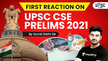 First Reaction on UPSC CSE Prelims 2021 Paper | By Sumit rathi