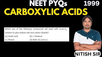 Which one of the following compounds will react with NaHCO3 solution to give sodium salt |NEET PYQs
