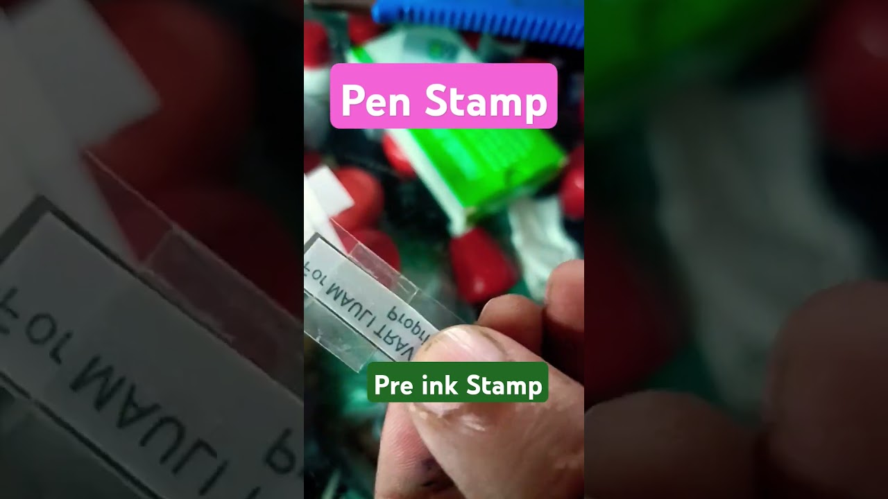 Pen Stamp Seal Pre ink Stamp Making 