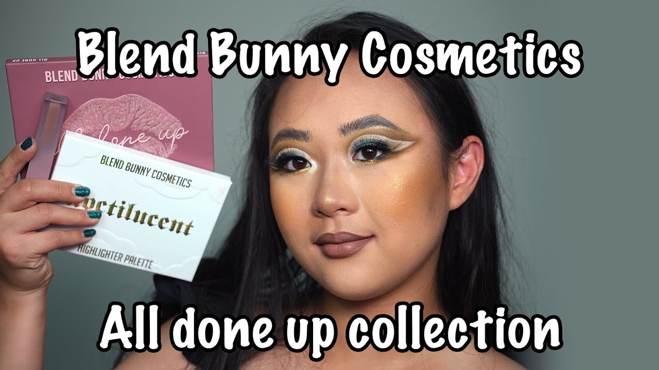 2 Looks 1 Palette Review -- Blend Bunny Cosmetics All Done Up collection and Noctilucent Highlighter