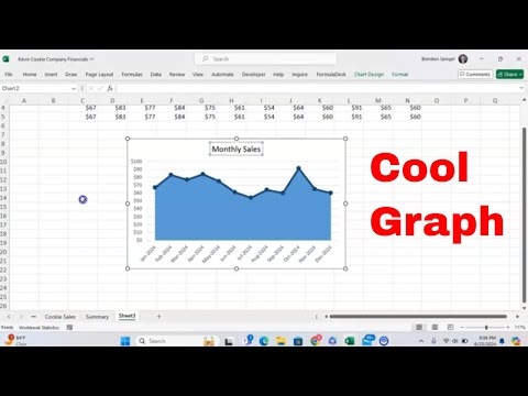 Come aggiungere una linea scura sopra un grafico ad area in Microsoft Excel! #msexcel #comefare #...