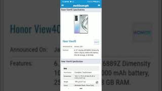 Honor View40 Specs