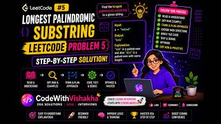 🚀 LeetCode #5 | Longest Palindromic Substring | Step-by-Step Solution in Java | Beginner Friendly