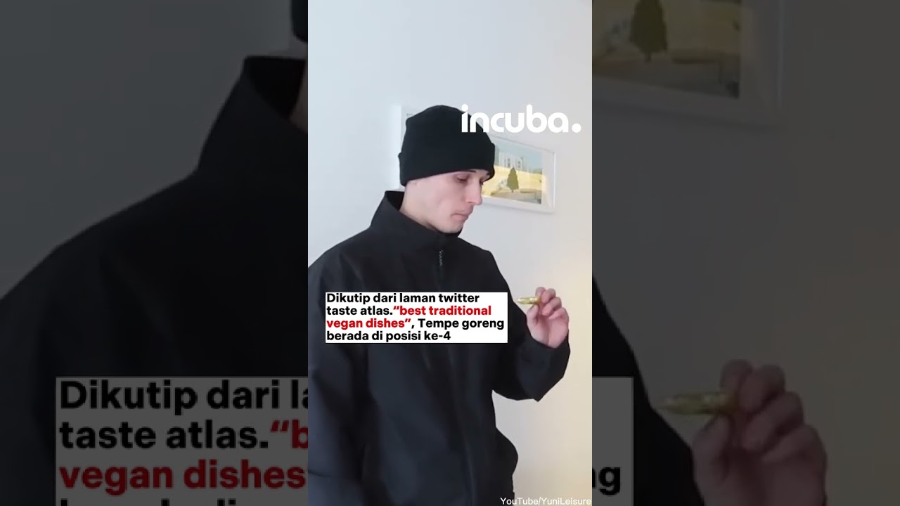 Tempe menjadi makanan vegan terbaik ke 4 di dunia, tempe menjadi salah satu warisan budaya !!!