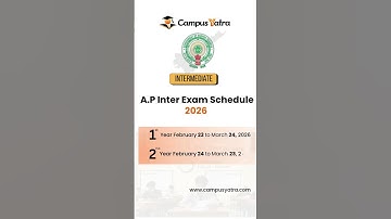 A.P. Inter Exam Schedule 2026 Released | 1st & 2nd Year Dates Announced | CampusYatra Update