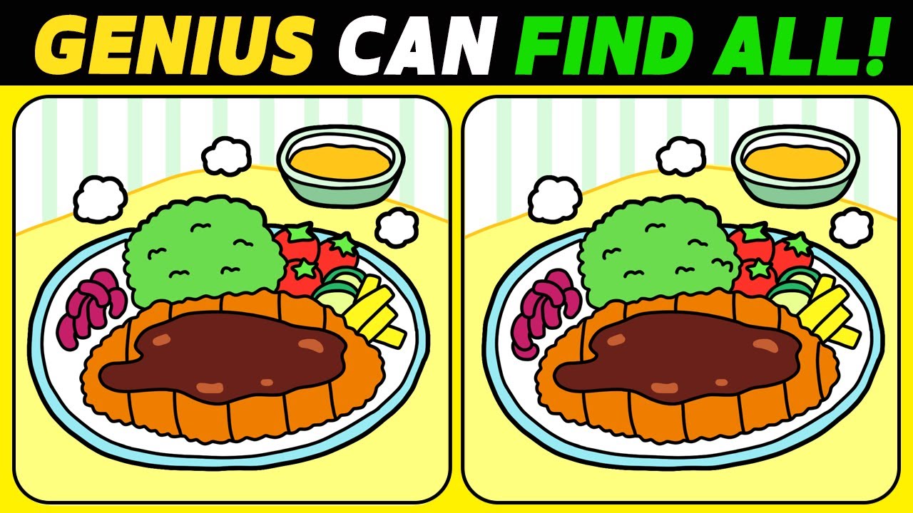 【Spot the difference】Only genius find the difference【 Find the difference 】 No.1208