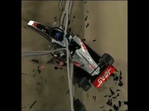 Romain Grosjean crash recreated