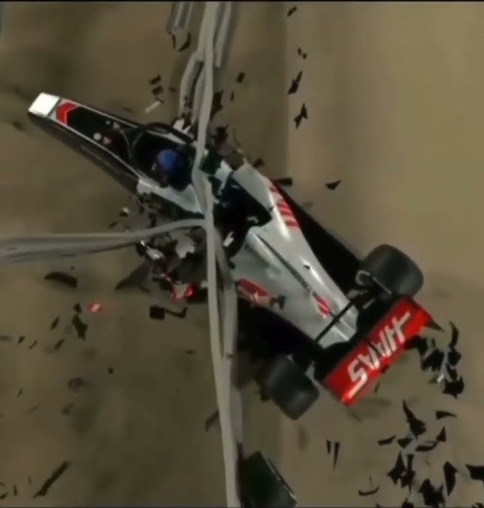 Romain Grosjean crash recreated