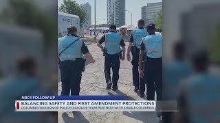 Columbus police working on balancing First Amendment protection, safety