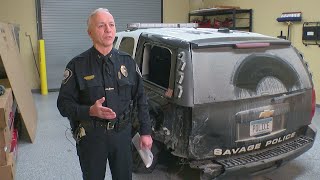 Savage Squad Car Hit By Suspected Drunk Driver