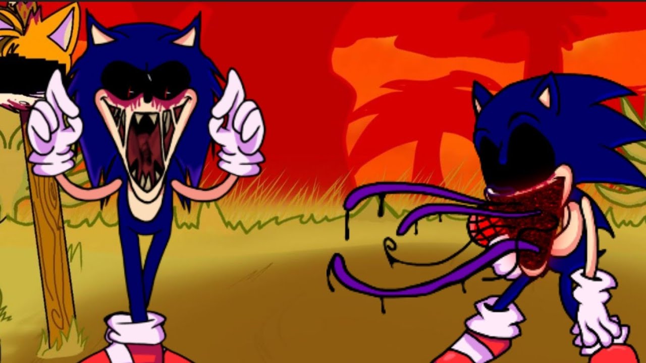 FNF Sonic.exe but sonic.exe has a sussy laugh... - YouTube