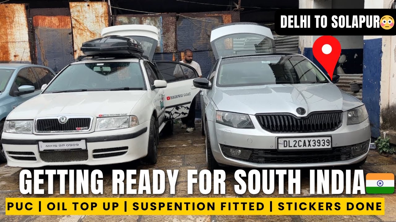 Getting ready for south India roadtrip | skoda general check up done | Driving MK3 Octavia