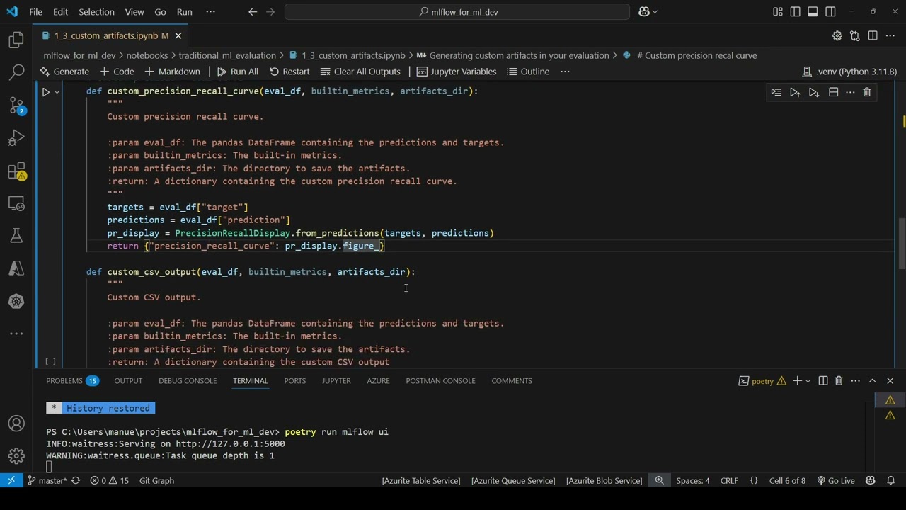 41. Model Evaluation. Custom Artifacts.