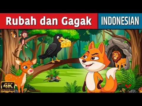 Rubah Dan Gagak - Dongeng Bahasa Indonesia | Dongeng Sebelum Tidur | Cerita dongeng | Kartun Hewan