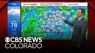 Here comes the monsoon in Colorado, rain for Denver and the mountains