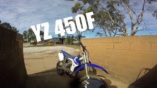 First Ride Of The YAMAHA YZF450F !