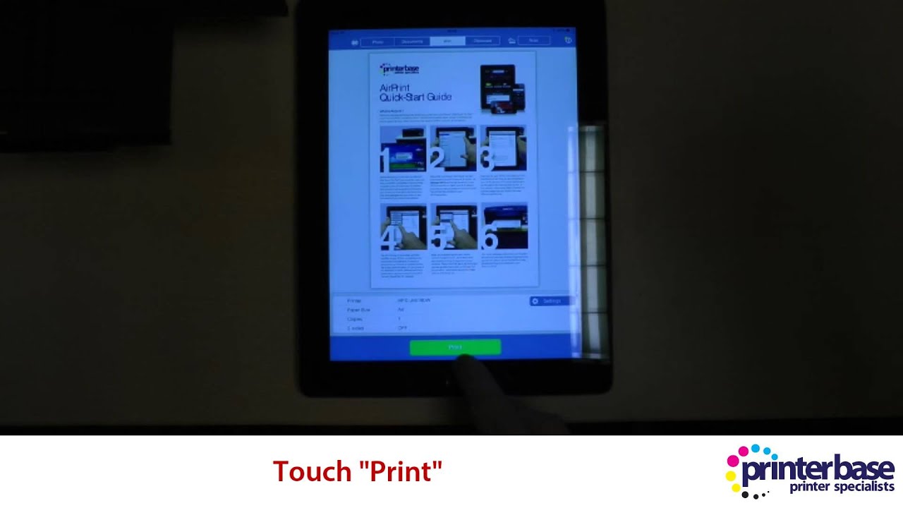 Avenue vejspærring plade How do you print from an iPad using Brother's iPrint&Scan App? - YouTube