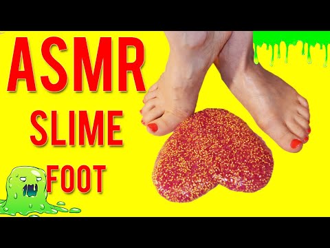 ASMR Slime pressing on mic (feet, no talking)