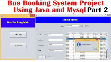 Bus Booking System Project Using Java and Mysql Part 2