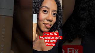 How To Fix Foundation That’s Too Light (Easy Makeup Rescue) #makeuphack #foundationhack