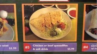 Cancun Menu Board