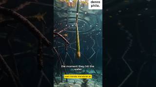 A mangrove seed drops… and a coastline begins. #mangrove #seeds
