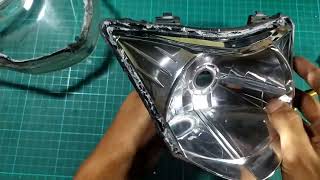 Pasang Lampu LED H4 di Headlamp Motor Matic / Bebek (Jupiter MX OLD)