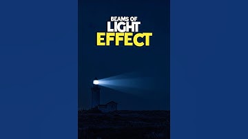 How to Create Beams Of Light in Photoshop #shorts