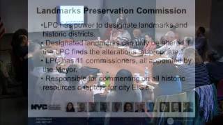 NYC Landmarks Preservation 101 - Community Board Training