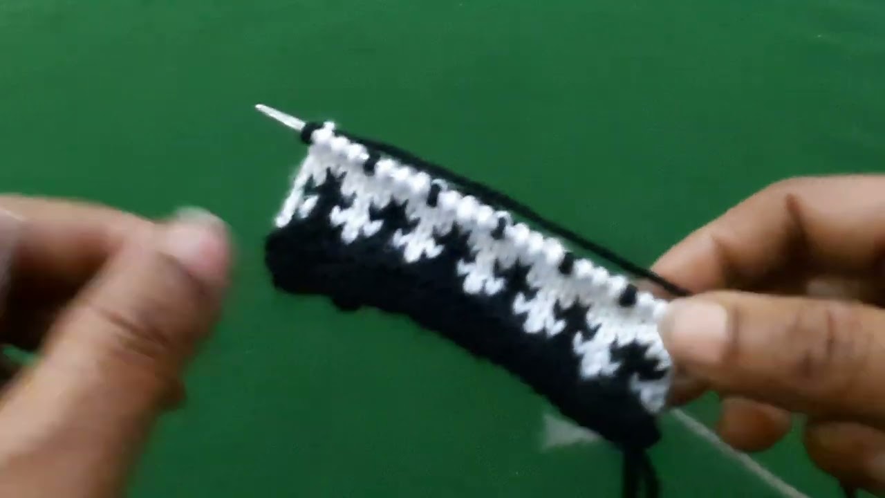 Two colour sweater design