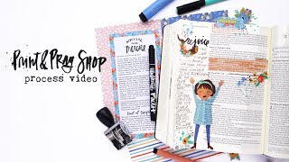 Print & Pray Bible Journaling Process Video | New Year, New Mercies Devotional Kit