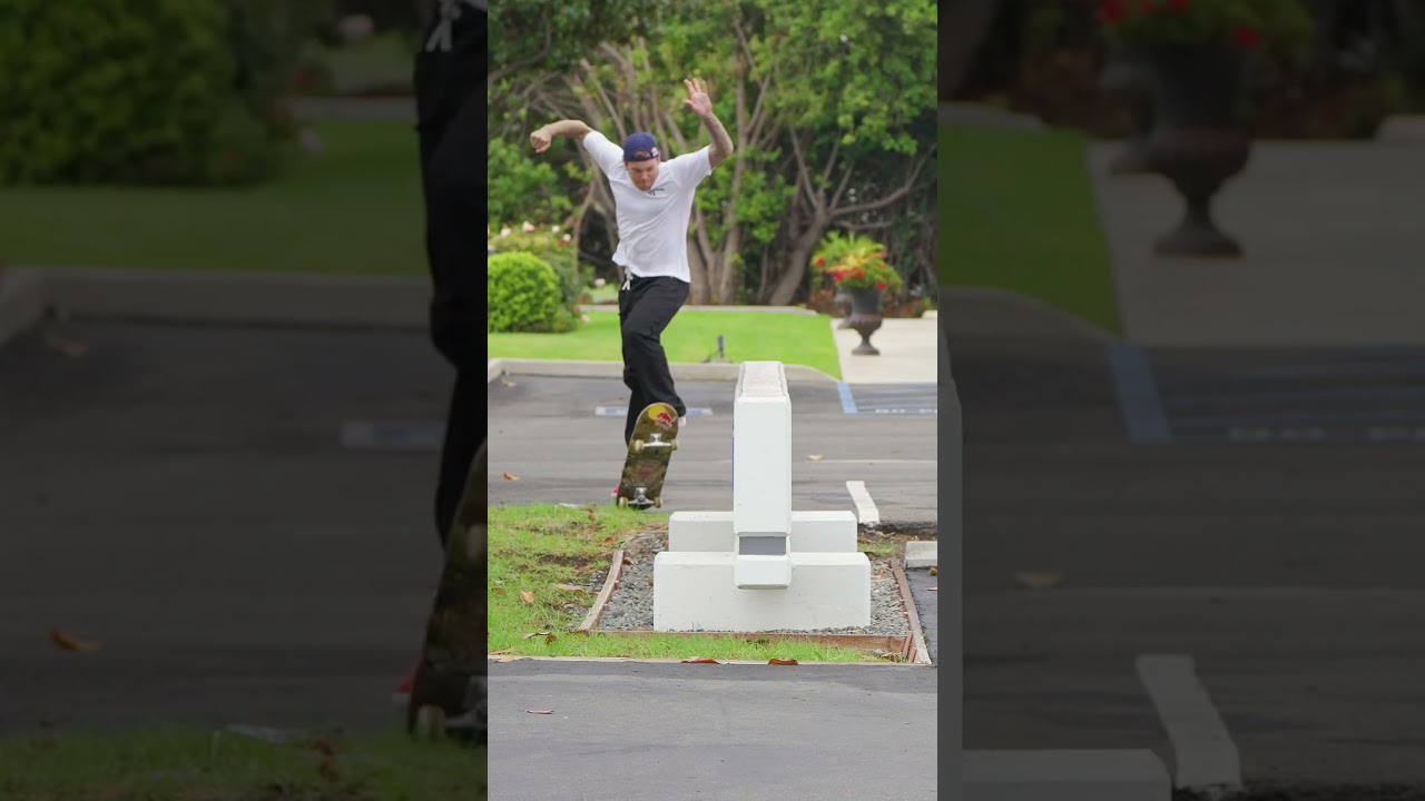 Perfect trick for this spot. 😍 Ryan Sheckler with a Boardslide Kickflip to Fakie.