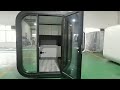 Soundproof ready made office pod prefab office shed capsule office cabin for home backyard